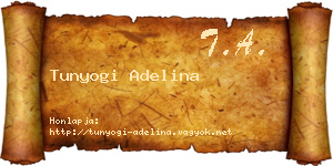 Tunyogi Adelina névjegykártya